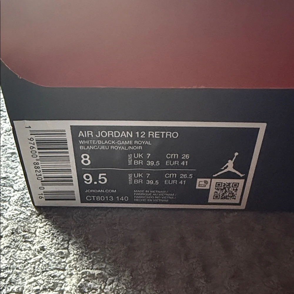 Jordan 12s Sneakers White and Blue - Picture 2 of 6